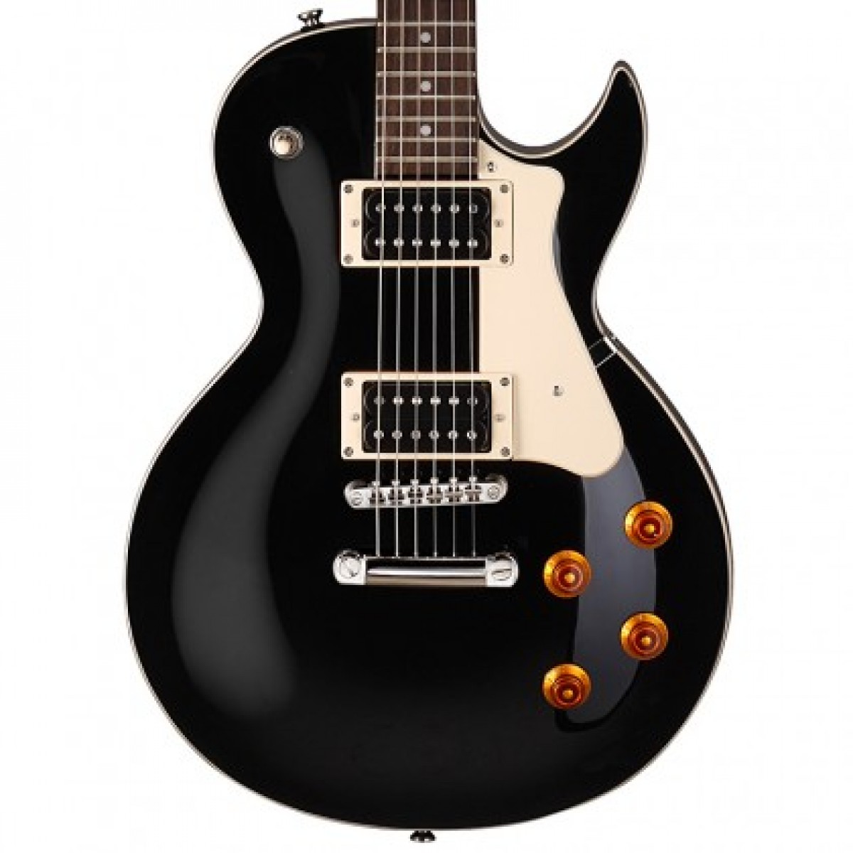 Guitarra Eléctrica Cort tipo Les Paul CR100 - Negro - Guatemala
